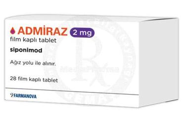 ADMIRAZ 2 mg film kaplı tablet (28 tablet) kutu görseli