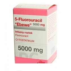 5-FLUOROURACIL EBEWE 5000 mg/100 ml enj. için çöz. içeren 1 flakon kutu görseli