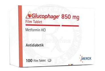GLUCOPHAGE 850 mg 100 film tablet kutu görseli