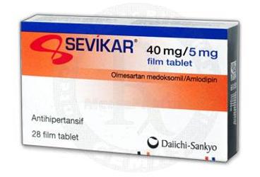 SEVIKAR 40/5 mg 28 film tablet kutu görseli