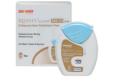 REVINTY ELLIPTA 100/25 mcg kullanıma hazır inhilasyon tozu 30 doz kutu görseli