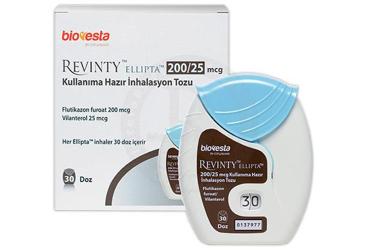 REVINTY ELLIPTA 200/25 mcg kullanıma hazır inhilasyon tozu 30 doz kutu görseli