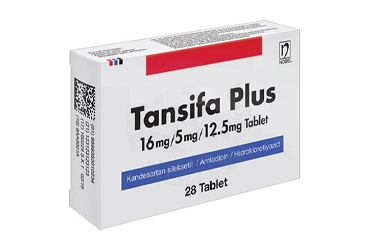 TANSIFA PLUS 16 mg/5 mg/12.5 mg tablet (28 tablet) kutu görseli