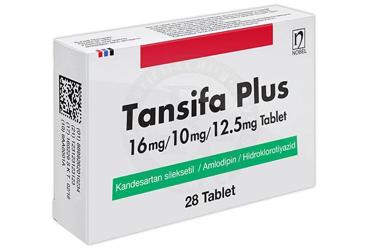 TANSIFA PLUS 16 mg/10 mg/12.5 mg tablet (28 tablet) kutu görseli