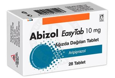 ABIZOL EASYTAB 10 mg 28 ağızda dağılan tablet kutu görseli