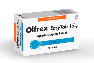 OLFREX EASY TAB 15 mg 28 ağızda dağılan tablet kutu görseli