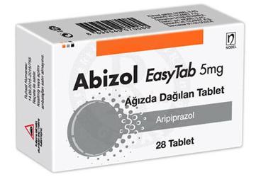 ABIZOL EASYTAB 5 mg ağızda dağılan 28 tablet kutu görseli