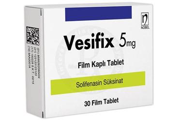 VESIFIX 5 mg 30 film kaplı tablet kutu görseli