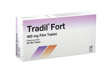 TRADIL FORT 400 mg 10 film tablet kutu görseli