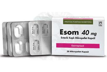 ESOM 40 mg 28 enterik kaplı mikropellet kapsül { 8699262160083 } kutu görseli