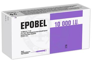 EPOBEL 10000 IU/1 ml IV steril 6 kullanıma haz. enj. kutu görseli