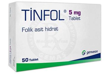 TINFOL 5 mg tablet (50 tablet) kutu görseli