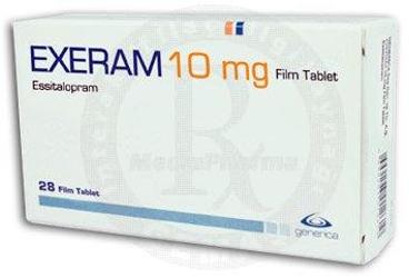 EXERAM 10 mg 28 film tablet kutu görseli