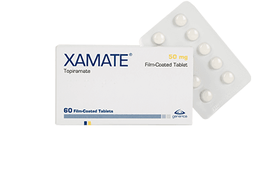 XAMATE 50 mg 60 film kaplı tablet kutu görseli