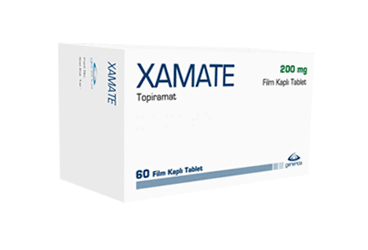XAMATE 200 mg 60 film kaplı tablet kutu görseli