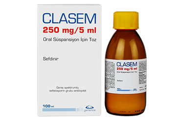 CLASEM 250 mg/5ml 100 ml oral süspansiyon için toz kutu görseli
