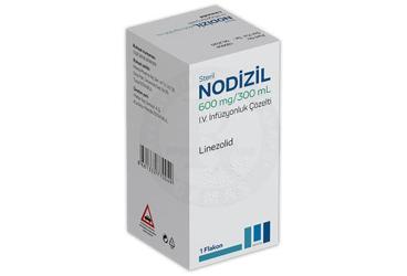 NODIZIL 600mg/300 ml intravenoz infüzyon için çözelti içeren flakon kutu görseli