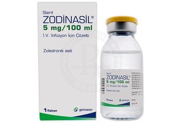 ZODINASIL 5mg/100 ml IV infüzyon için çözelti kutu görseli