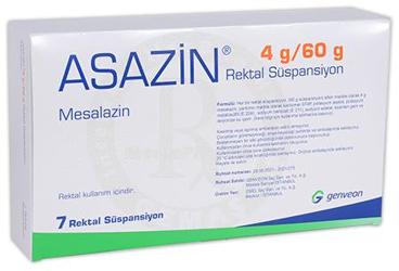 ASAZIN 4 G/60 G rektal süspansiyon kutu görseli