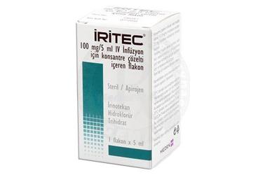 IRITEC 100 mg/5 ml IV infüzyon için kon. çöz. içeren flakon kutu görseli