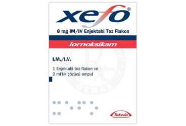 XEFO 8 mg 2 ml 1 flakon {Nycomed} kutu görseli