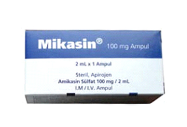 MIKASIN 100 mg/2 ml IM/IV 1 ampül kutu görseli