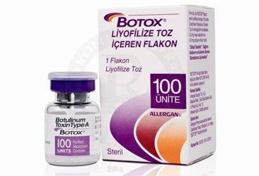 BOTOX liyofilize toz içeren 100 IU 1 flakon kutu görseli
