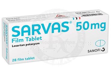 SARVAS 50 mg 28 film tablet kutu görseli