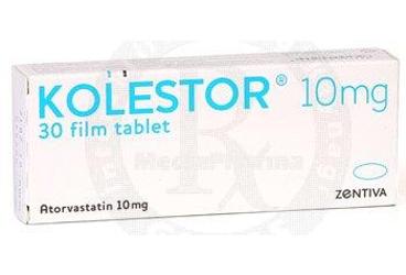 KOLESTOR 10 mg 30 film tablet kutu görseli