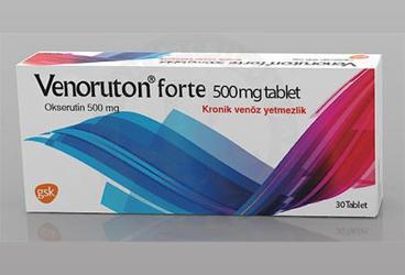 VENORUTON FORT 500 mg 30 tablet kutu görseli
