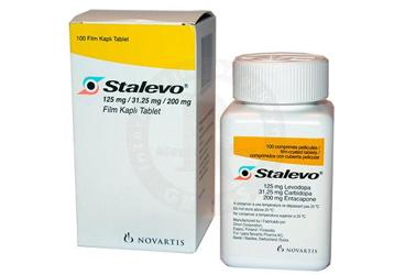 STALEVO 125/31.25/200 mg 100 film kaplı tablet kutu görseli