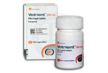 VOTRIENT 200 mg 30 tablet { Novartis } kutu görseli