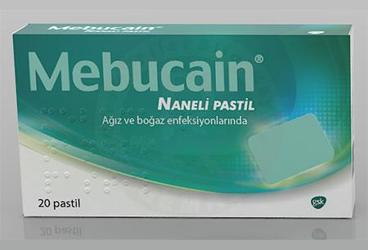 MEBUCAIN naneli 20 pastil kutu görseli