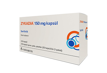ZYKADIA 150 mg 150 kapsül kutu görseli