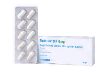 SIRDALUD MR 6 mg 10 kapsül kutu görseli