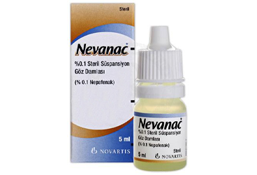 NEVANAC %0.1 steril süspansiyon göz damlası 5 ml { Novartis } kutu görseli