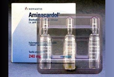 AMINOCARDOL 240mg/10 ml 3 ampül kutu görseli