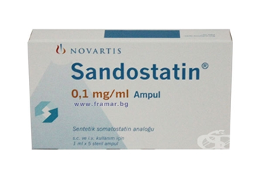 SANDOSTATIN 0.1 mg 5 ampül kutu görseli