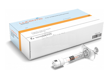 LUCENTIS 10 mg/ml enjeksiyonluk çözelti içeren kullanıma hazır 1 enjektör kutu görseli