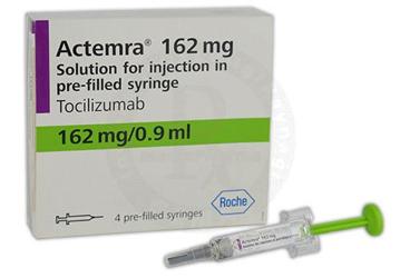 ACTEMRA 162 mg/ 0.9 ml SC enj. çözelti içeren kullanıma hazır 4 enjektör kutu görseli