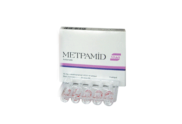 METPAMID 10 mg 5 ampül kutu görseli