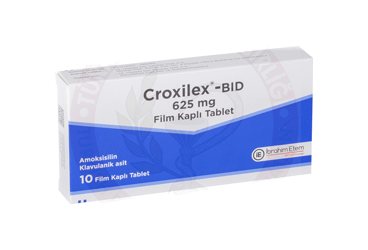CROXILEX-BID 625 mg 10 film tablet kutu görseli