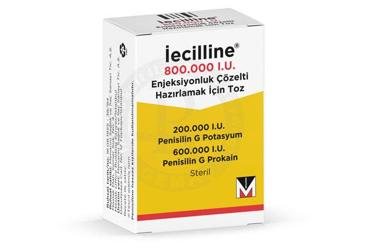 IECILLINE 800000 IU 1 flakon kutu görseli
