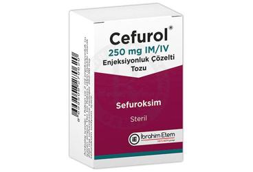 CEFUROL 250 mg IM/IV enj. toz içeren 1 flakon+2 ml çözücü ampül kutu görseli