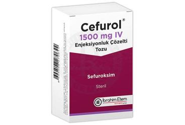 CEFUROL 1.5 gr IM/IV enj. toz içeren 1 flakon+15 ml çözücü ampül kutu görseli