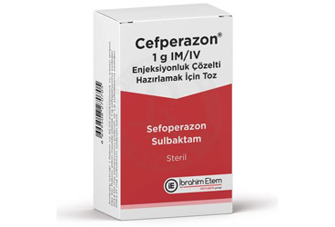 CEFPERAZON 1 gr IM/IV enjeksiyon için toz içeren 1 flakon kutu görseli