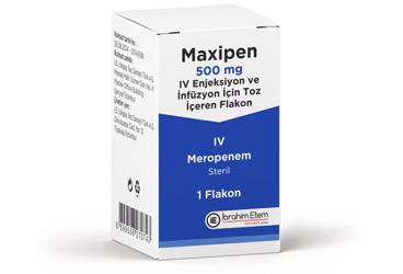 MAXIPEN 500 mg IV enjeksiyon ve infüzyon için toz içeren 1 flakon kutu görseli