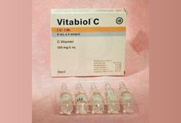 VITABIOL-C 5 ml 500 mg 5 ampül kutu görseli