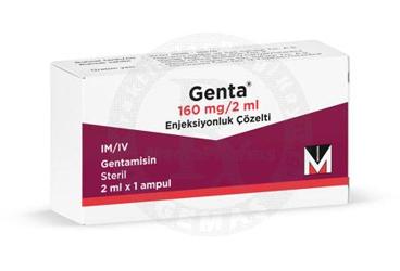 GENTA 160 mg 1 ampül kutu görseli