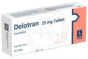 DELOTRAN 25 mg 30 tablet kutu görseli